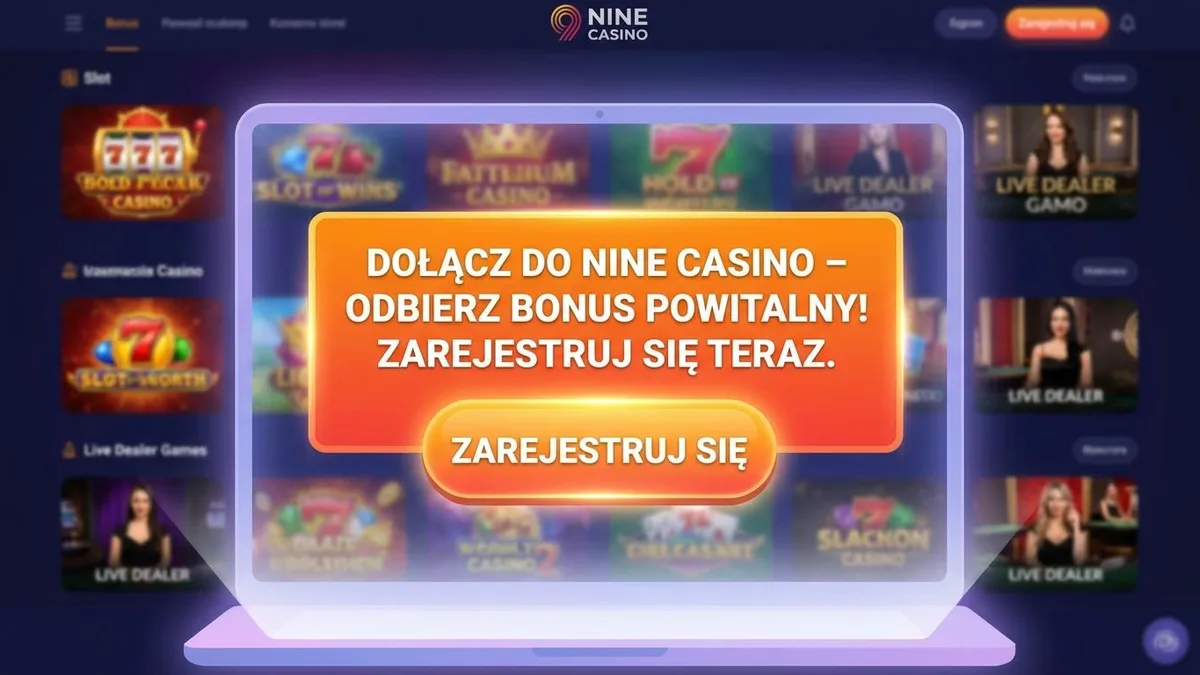 Rejestracja z bonusem w Nine Casino